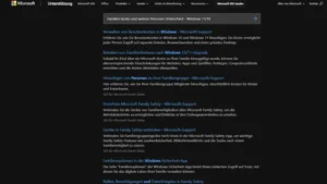 Familien-Konto und weitere Personen Unterschied - Windows 1110