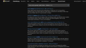 Feature nicht angezeigt Zugriff erhalten – Windows 1110
