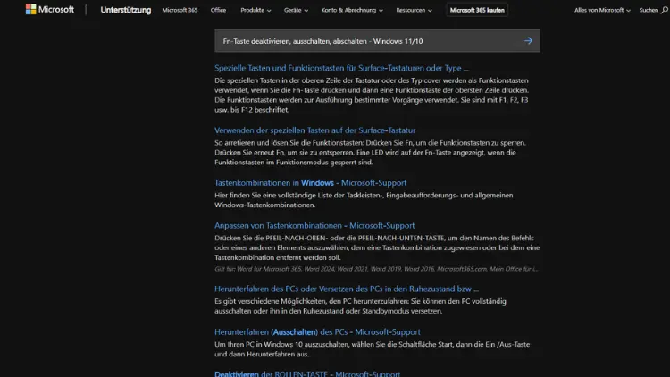 Fn-Taste deaktivieren, ausschalten, abschalten - Windows 1110