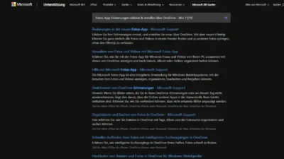 Fotos-App Erinnerungen erleben & erstellen über OneDrive - Win 1110