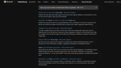 Fotos-App Fotos & Videos mit Multi-View-Modus vergleichen - Win 1110