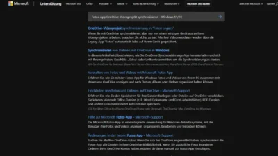Fotos-App OneDrive-Videoprojekt synchronisieren - Windows 1110