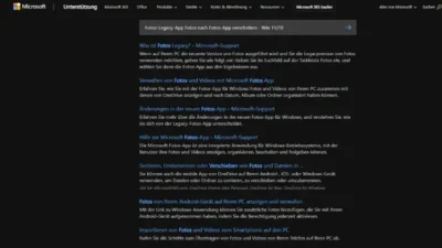 Fotos-Legacy-App Fotos nach Fotos-App verschieben - Win 1110