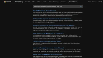 Fotos-Legacy-App Fotos und Videos anzeigen - Win 1110