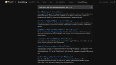 Fotos-Legacy-App, Fotos und Videos bearbeiten - Win 1110