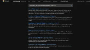 Fotos-Legacy-App Fotos und Videos importieren - Win 1110