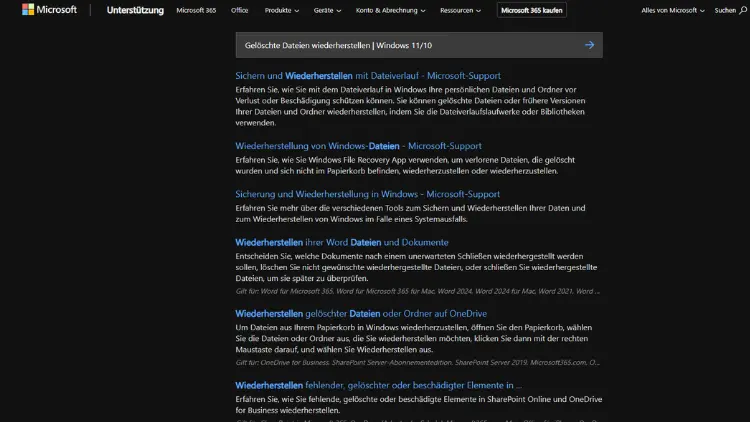 Gelöschte Dateien wiederherstellen | Windows 11/10