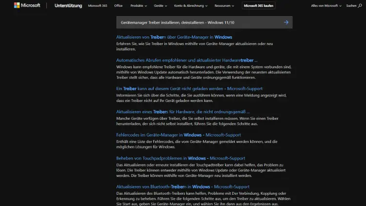 Gerätemanager Treiber installieren, deinstallieren - Windows 1110