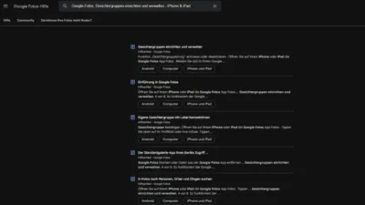 Google-Fotos, Gesichtergruppen einrichten und verwalten - iPhone & iPad