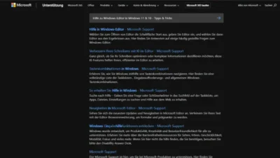 Hilfe zu Windows-Editor in Windows 11 & 10 - Tipps & Tricks