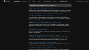 Hintergrundbild ändern, auswählen, entfernen – Windows 1110