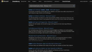 Inhalte überall suchen, finden – Windows 1110