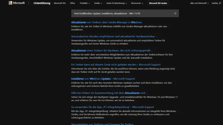 Intel Grafiktreiber Update, installieren, aktualisieren - Win 1110