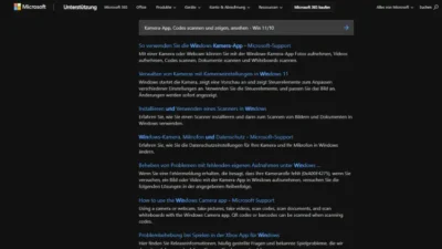 Kamera-App, Codes scannen und zeigen, ansehen - Win 1110