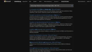 Kamera-App, Dokument scannen und anzeigen, sehen - Win 1110