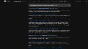 Kamera-App, Foto aufnehmen und zeigen, sehen - Windows 1110