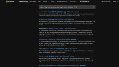 Kamera-App, Foto aufnehmen und zeigen, sehen - Windows 1110