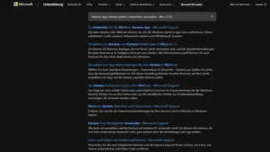 Kamera-App, Kamera ändern, verwenden, aussuchen - Win 1110