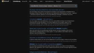 Kontrollkästchen „Element anzeigen“ aktivieren – Windows 1110