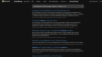 Kontrollkästchen „Element anzeigen“ aktivieren – Windows 1110