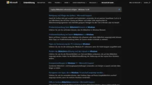 Laptop Bildschirm schonend reinigen - Windows 1110