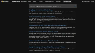 MS-Family-Gruppe verlassen, entfernen, löschen | Windows 11/10