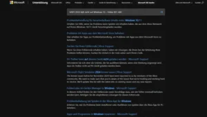 MSFS 2024 lädt nicht auf Windows 10 – Fehler 001-400