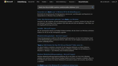 Master Boot Record (MBR) reparieren, wiederherstellen | Windows 11/10