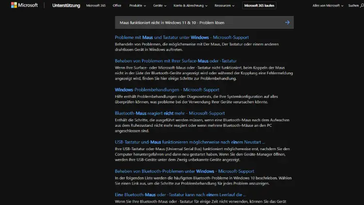 Maus funktioniert nicht in Windows 11 & 10 - Problem lösen