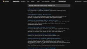 Mauszeiger ändern, Größe & Farbe einstellen - Windows 1110