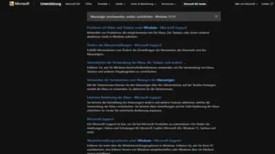 Mauszeiger verschwunden, suchen, zurückholen - Windows 1110