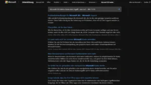 Microsoft 365 Admin-Konto kein Zugriff – was tun – Win 1110