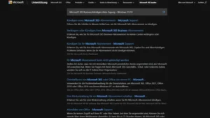 Microsoft 365 Business kündigen ohne Zugang – Windows 1110