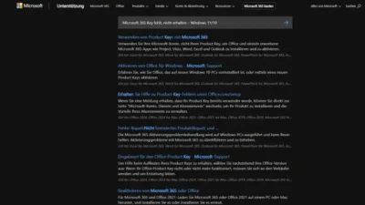 Microsoft 365 Key fehlt, nicht erhalten – Windows 1110