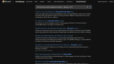 Microsoft Family Safety deaktivieren & löschen - Windows 1110