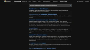 Microsoft Kundendienst und Support kontaktieren und erreichen