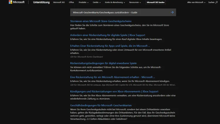 Minecraft-GeschenkkarteGeschenkpass zurückfordern – Guide
