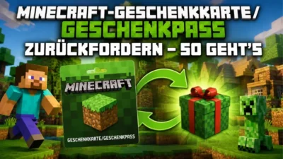 Minecraft-Geschenkkarte/Geschenkpass zurückfordern – so geht’s