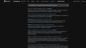 Nach Windows 11 Pro November-Update Probleme beim Surfen lösen