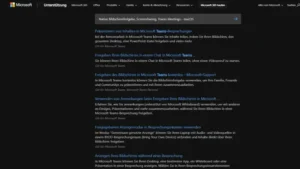 Native Bildschirmfreigabe, Screensharing, Teams Meetings - macOS