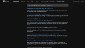 Neue Fotos-App Änderungen, Neuerungen - Windows 1110