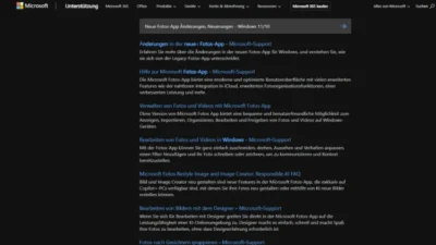 Neue Fotos-App Änderungen, Neuerungen - Windows 1110