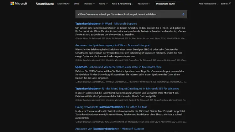 Office-Dokumente schnell per Tastenkombination speichern & schließen