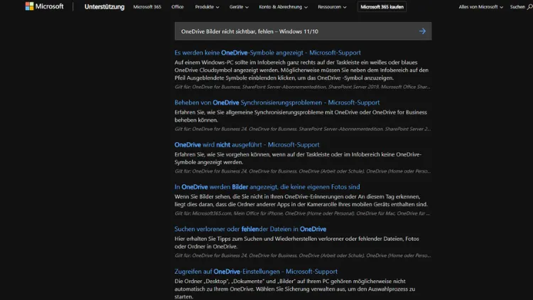 OneDrive Bilder nicht sichtbar, fehlen – Windows 1110