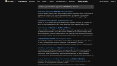 OneDrive synchronisiert Fotos-App Dateien in Bildbibliothek - Win 1110