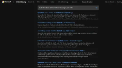 Outlook Android GMX einrichten, hinzufügen geht nicht