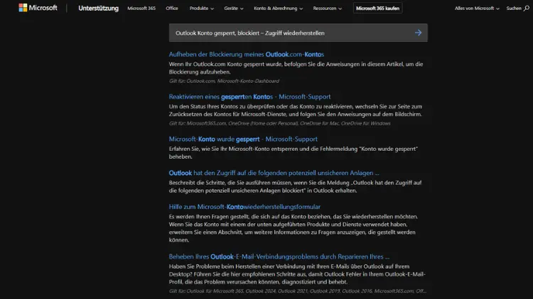 Outlook Konto gesperrt, blockiert – Zugriff wiederherstellen