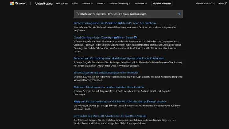 PC-Inhalte auf TV streamen Filme, Serien & Spiele kabellos zeigen