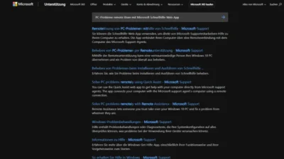 PC-Probleme remote lösen mit Microsoft Schnellhilfe-Web-App