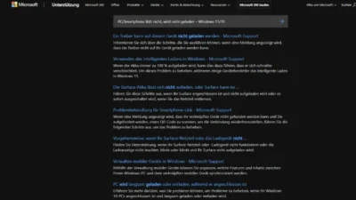 PCSmartphone lädt nicht, wird nicht geladen – Windows 1110